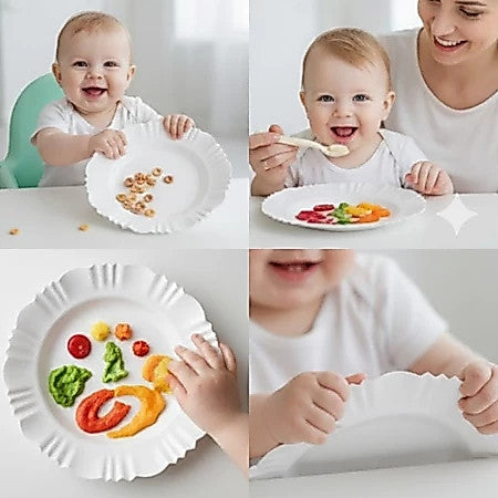 Pratos Fundos Pétala em Plástico — Kit 10, 30 ou 50 unidades