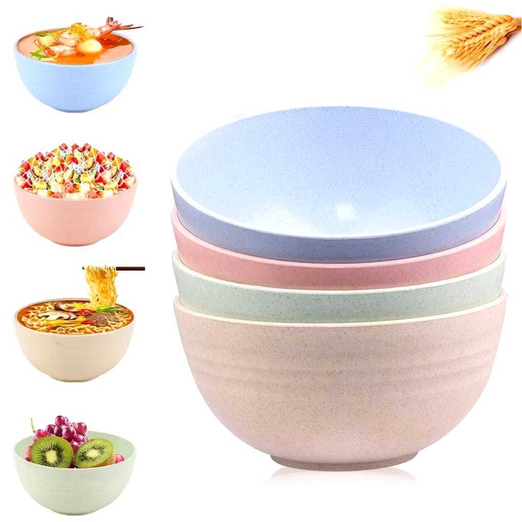 Tigelas Bowl de Bambu Ecológico 350 ml — Kit 4, 6 ou 10